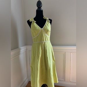 Liz Claiborne Dresses vintage style green/white spring/summer Size 8